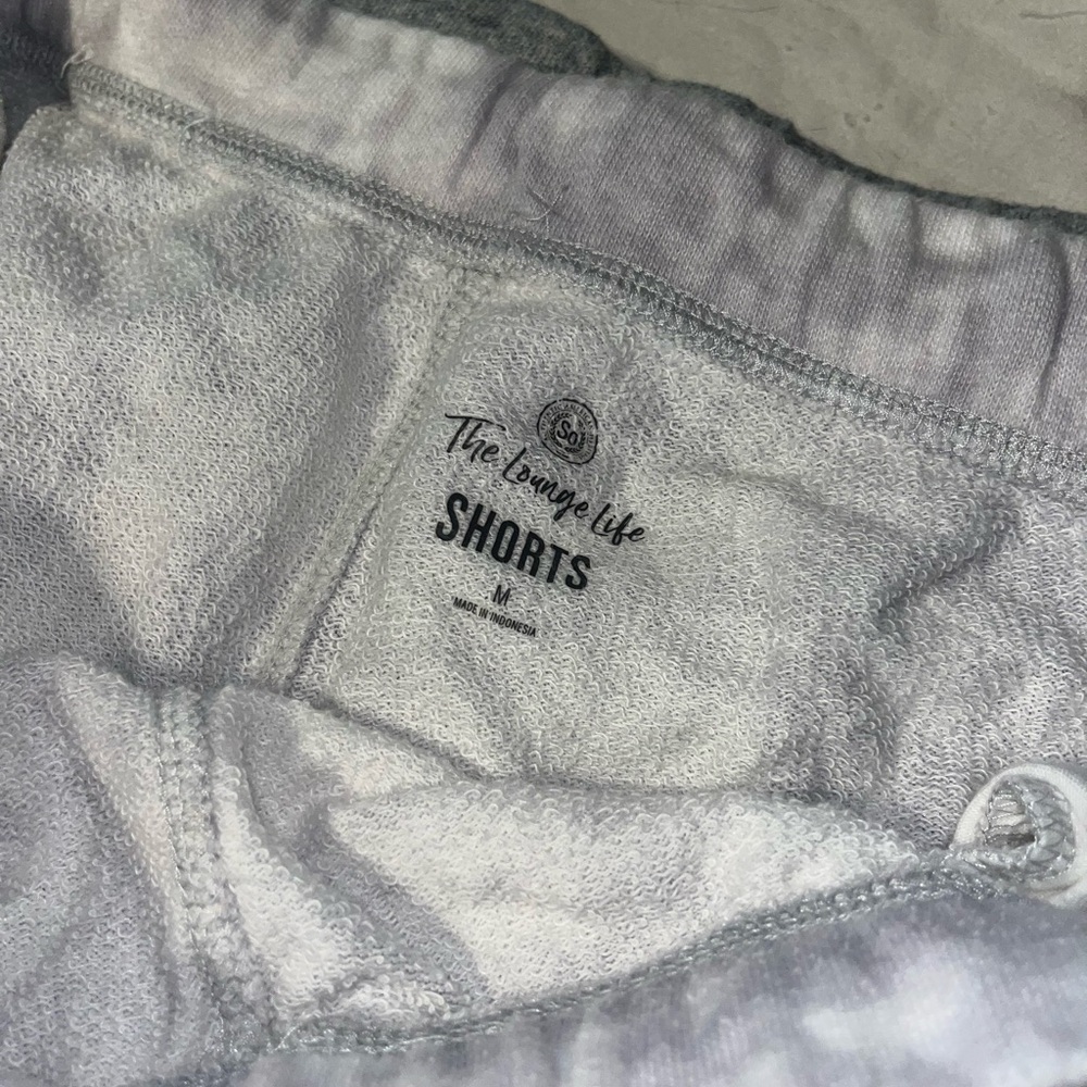 Women's Athletic Shorts in Gray and Tie-Dye - Picture 2 of 3